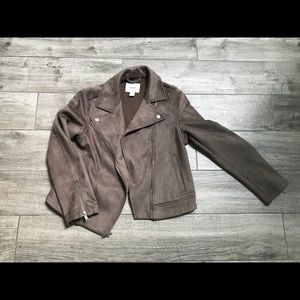 Old Navy Suede Knit Moto Jacket